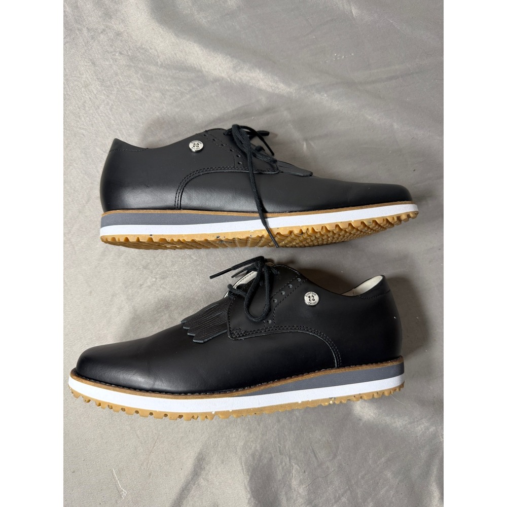 FootJoy Black Women’s Athletic Golf Shoes Stratos with Kiltie Size 9 - Runs Big